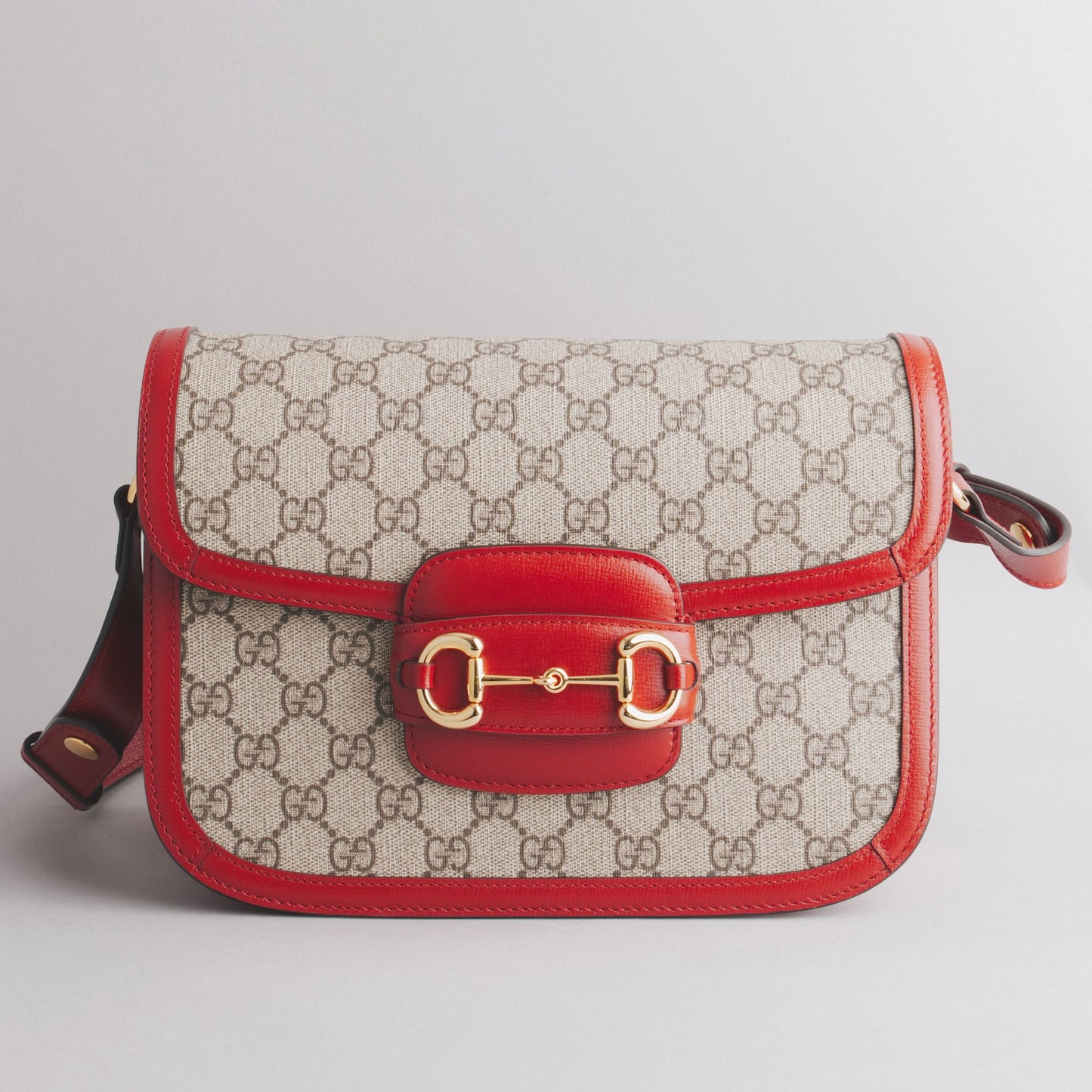 Sac à main horsebit GUCCI bordeaux