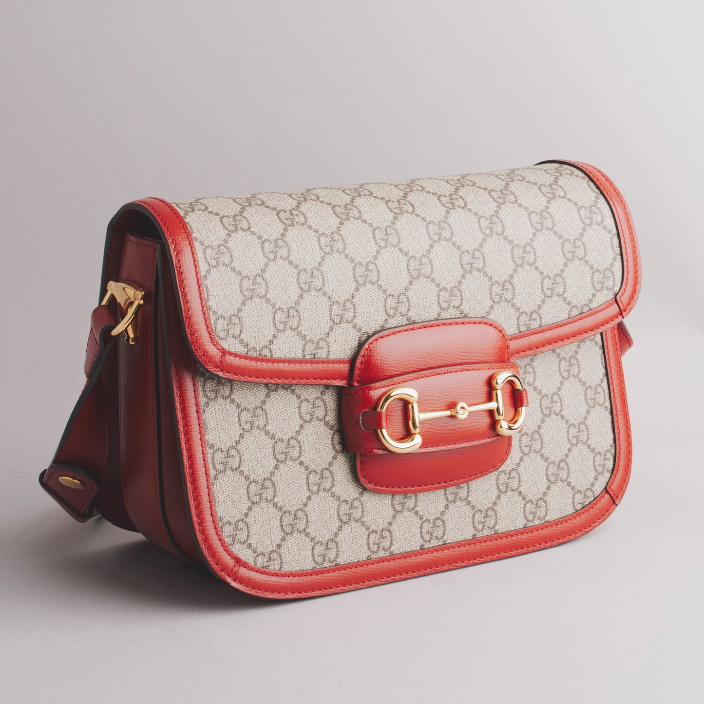Sac à main horsebit GUCCI bordeaux