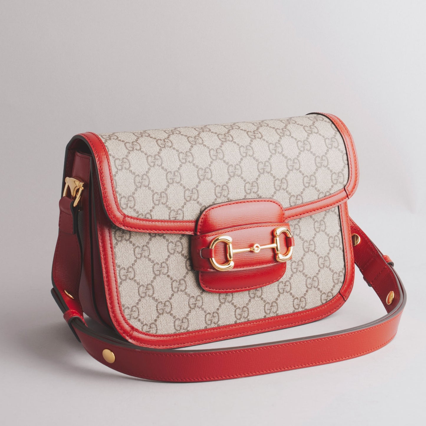 Sac à main horsebit GUCCI bordeaux