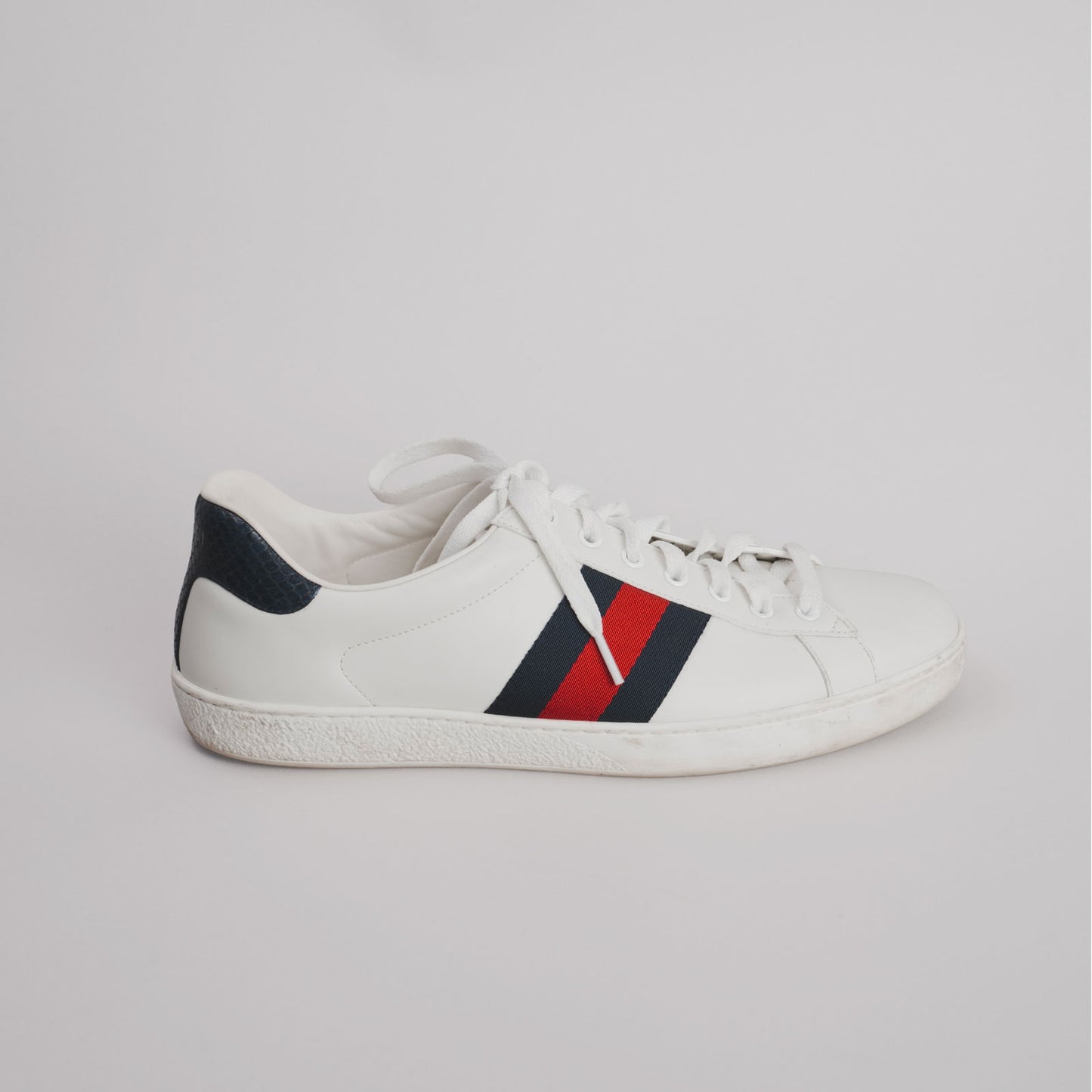 Baskets GUCCI 44 blanc / bleu