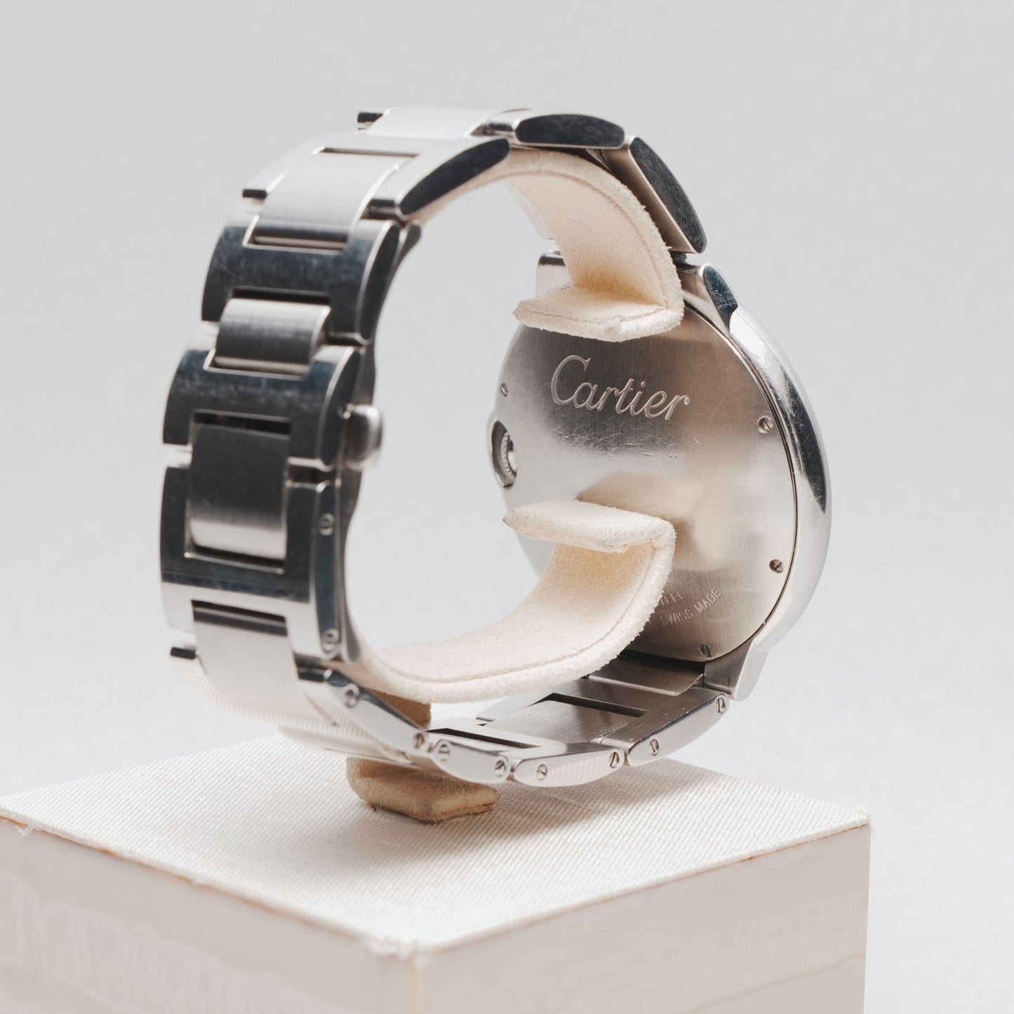 Montre ballon bleu automatic  CARTIER argenté