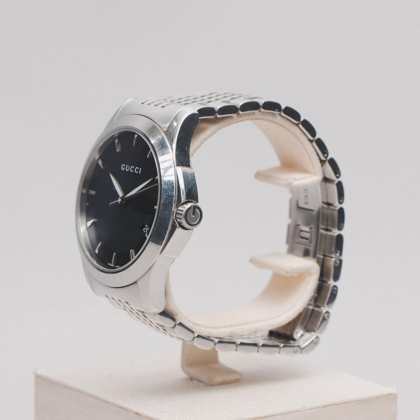 Montre acier GUCCI noir