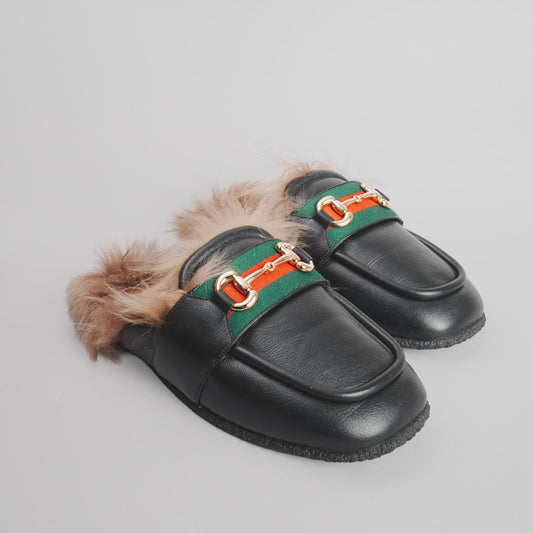 Mules fourrées GUCCI 38 noir