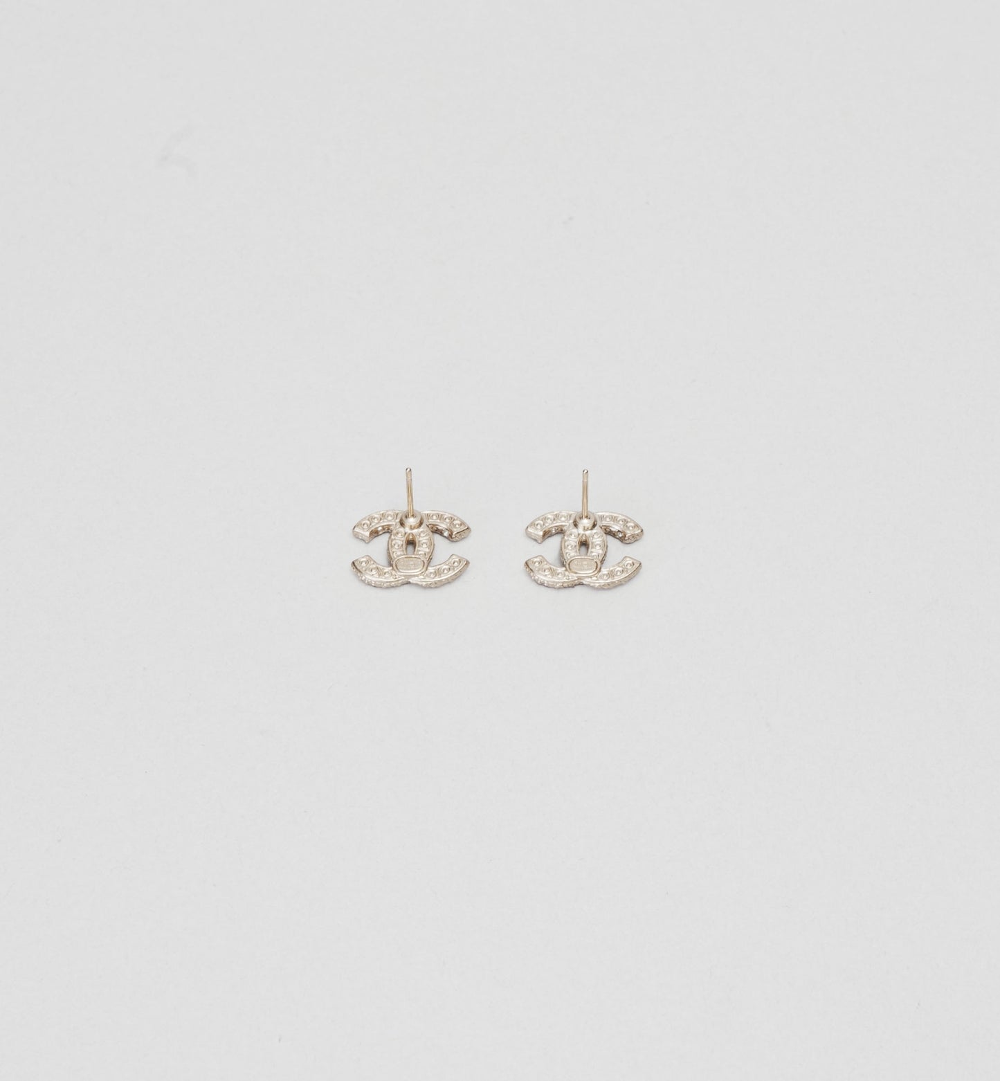 Boucles d’Oreilles Chanel Logo CC Mini Perles - Doré