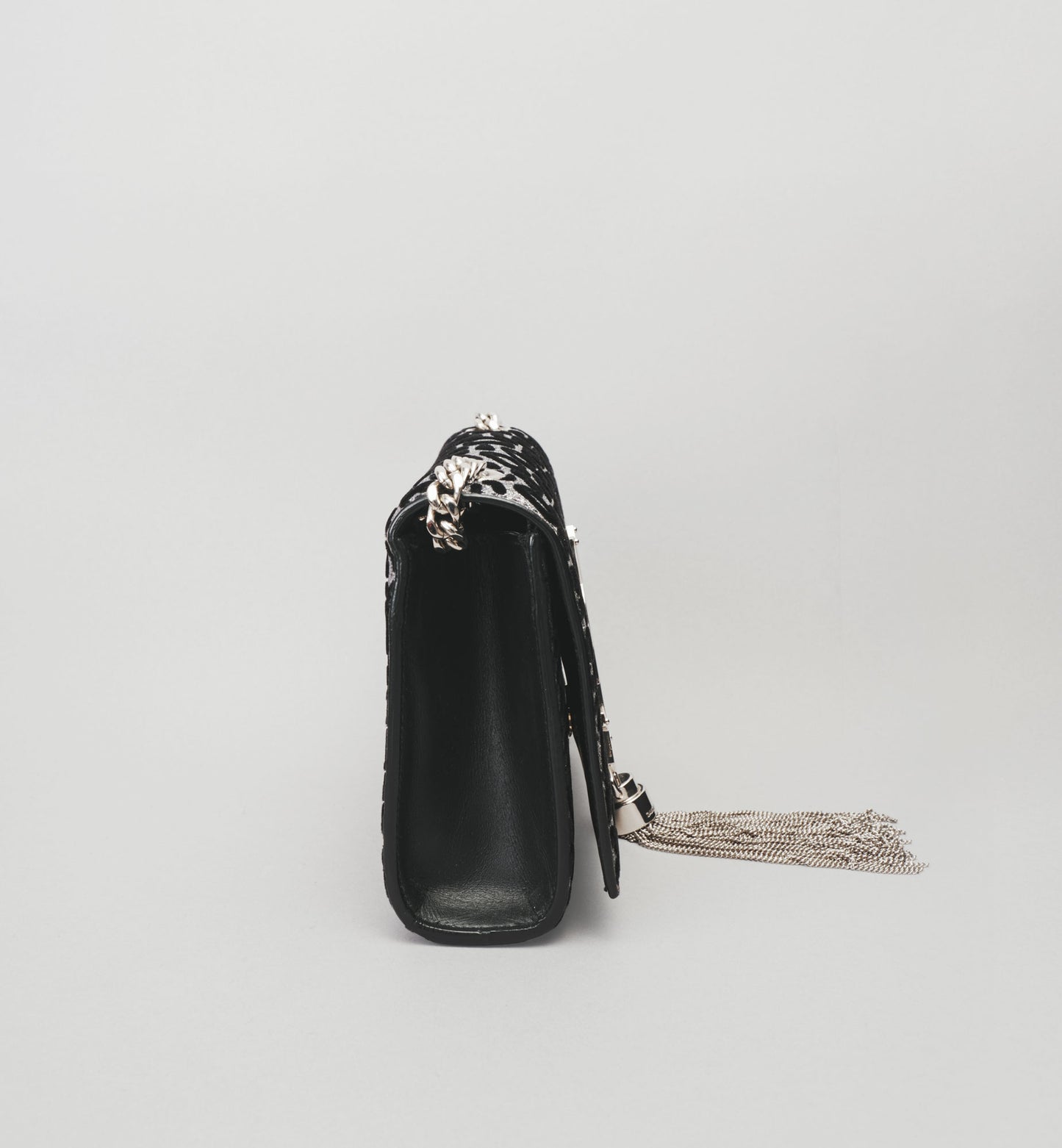 Sac Saint Laurent Kate Tassel - Imprimé Animal & Argent