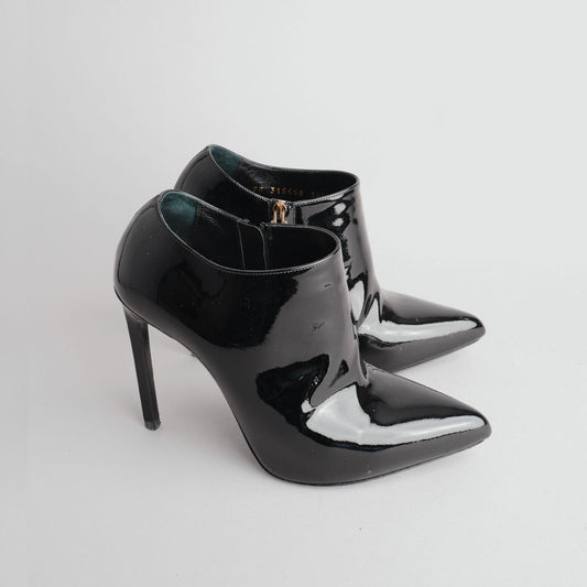Bottes vernis SAINT LAURENT 37 noir