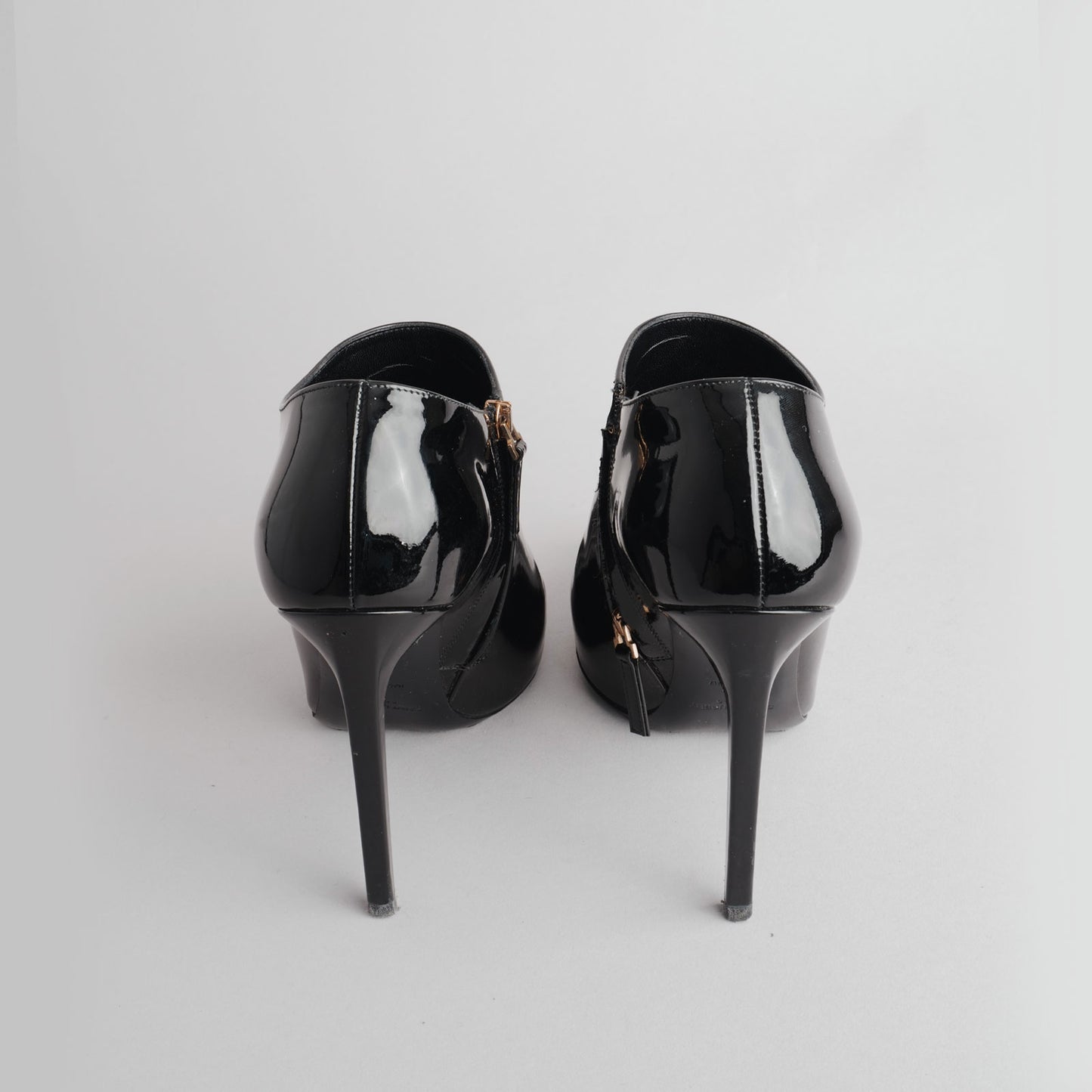 Bottes vernis SAINT LAURENT 37 noir