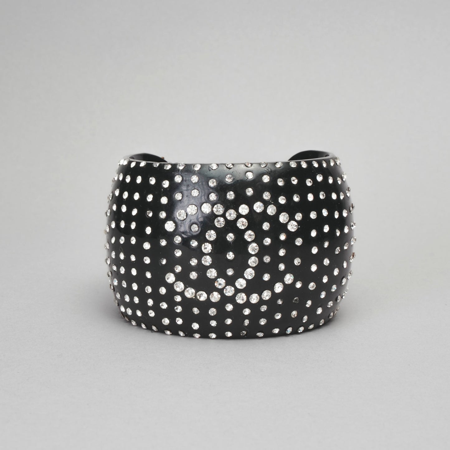 Bracelet strass cc CHANEL noir