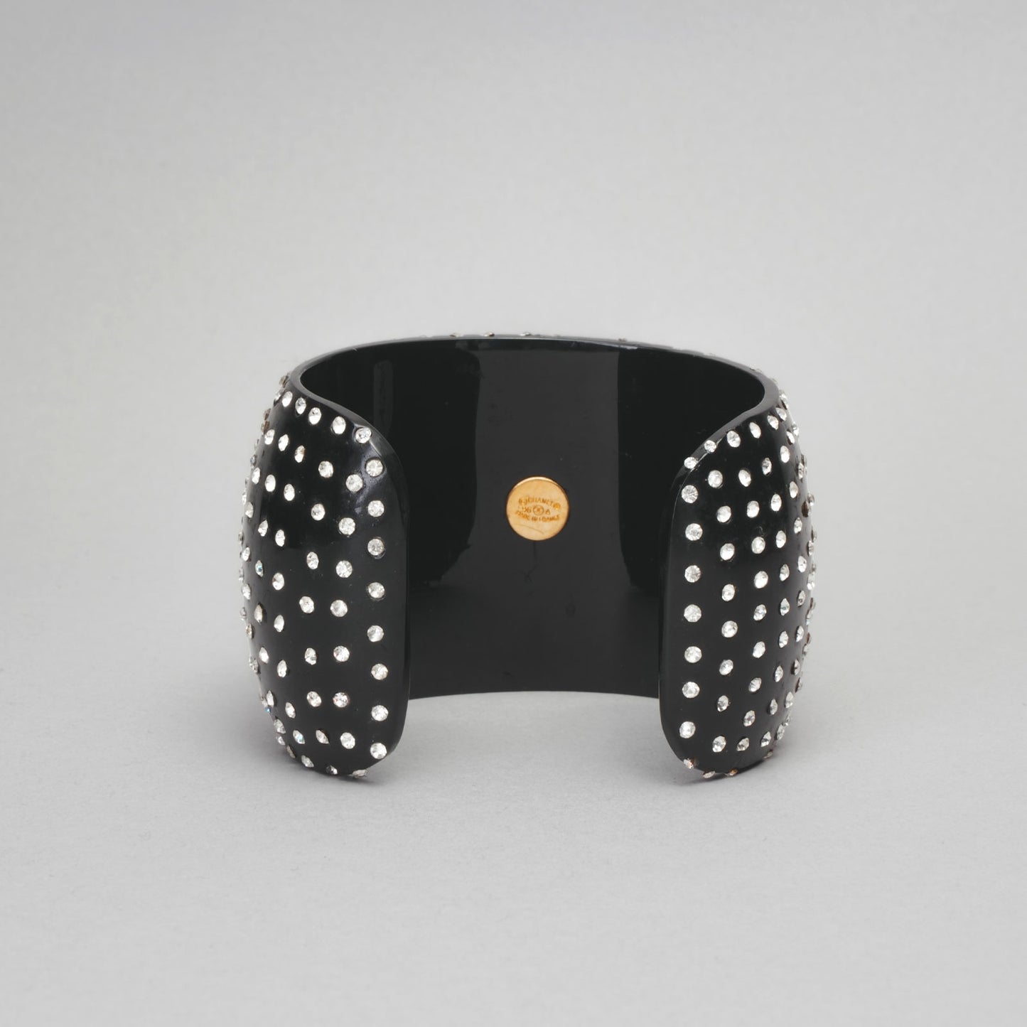 Bracelet strass cc CHANEL noir