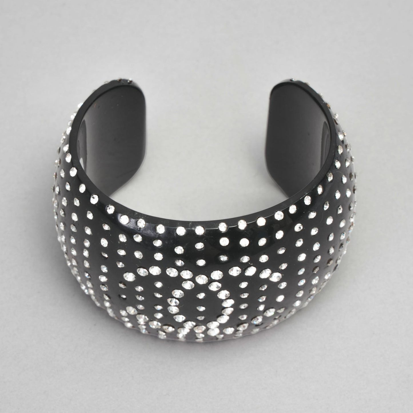 Bracelet strass cc CHANEL noir