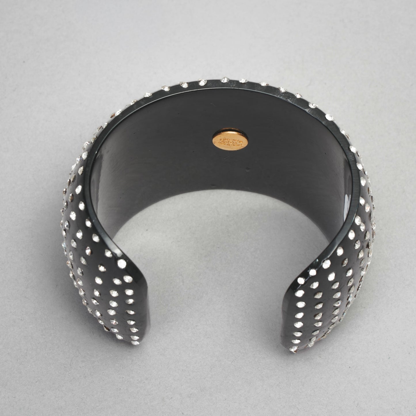 Bracelet strass cc CHANEL noir