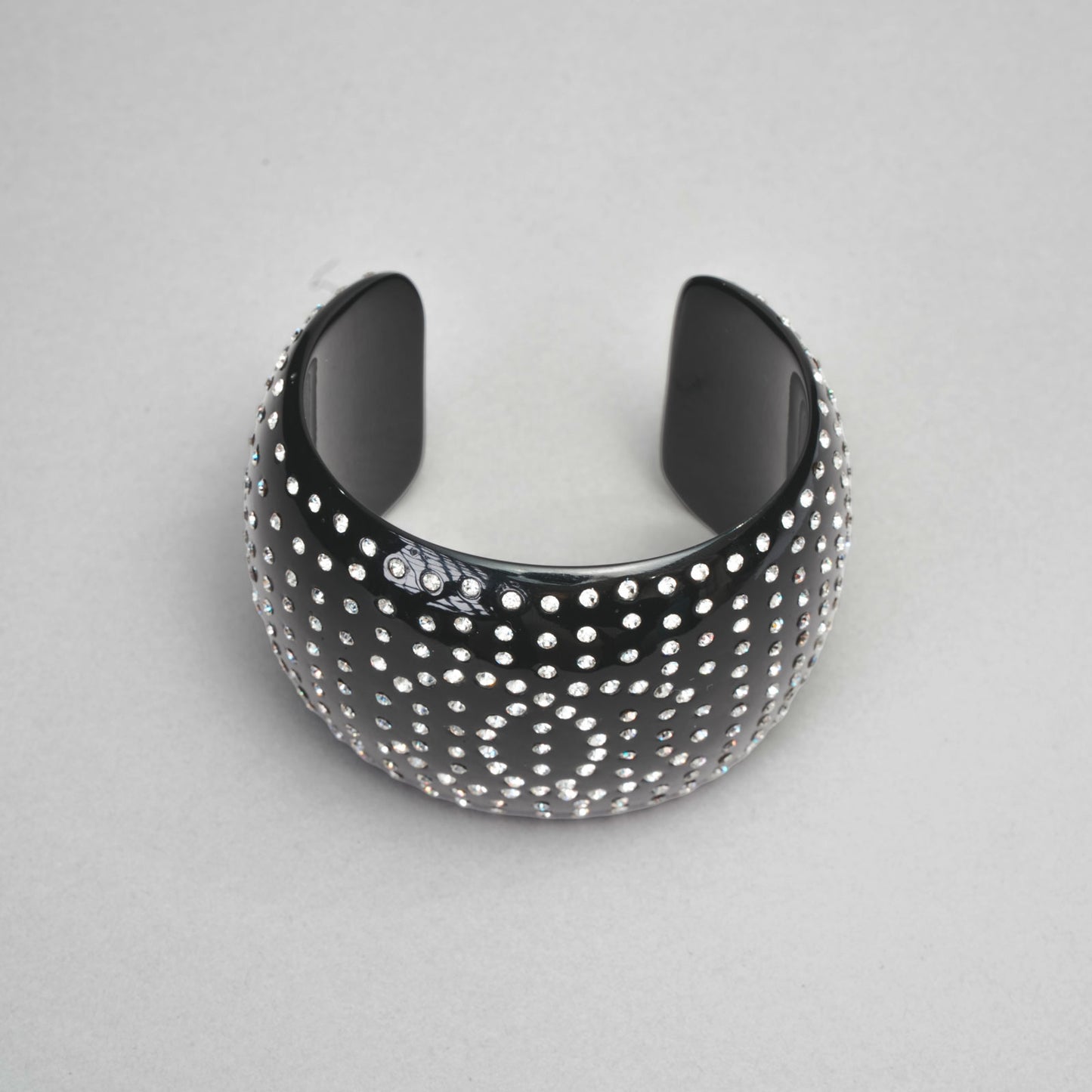 Bracelet strass cc CHANEL noir