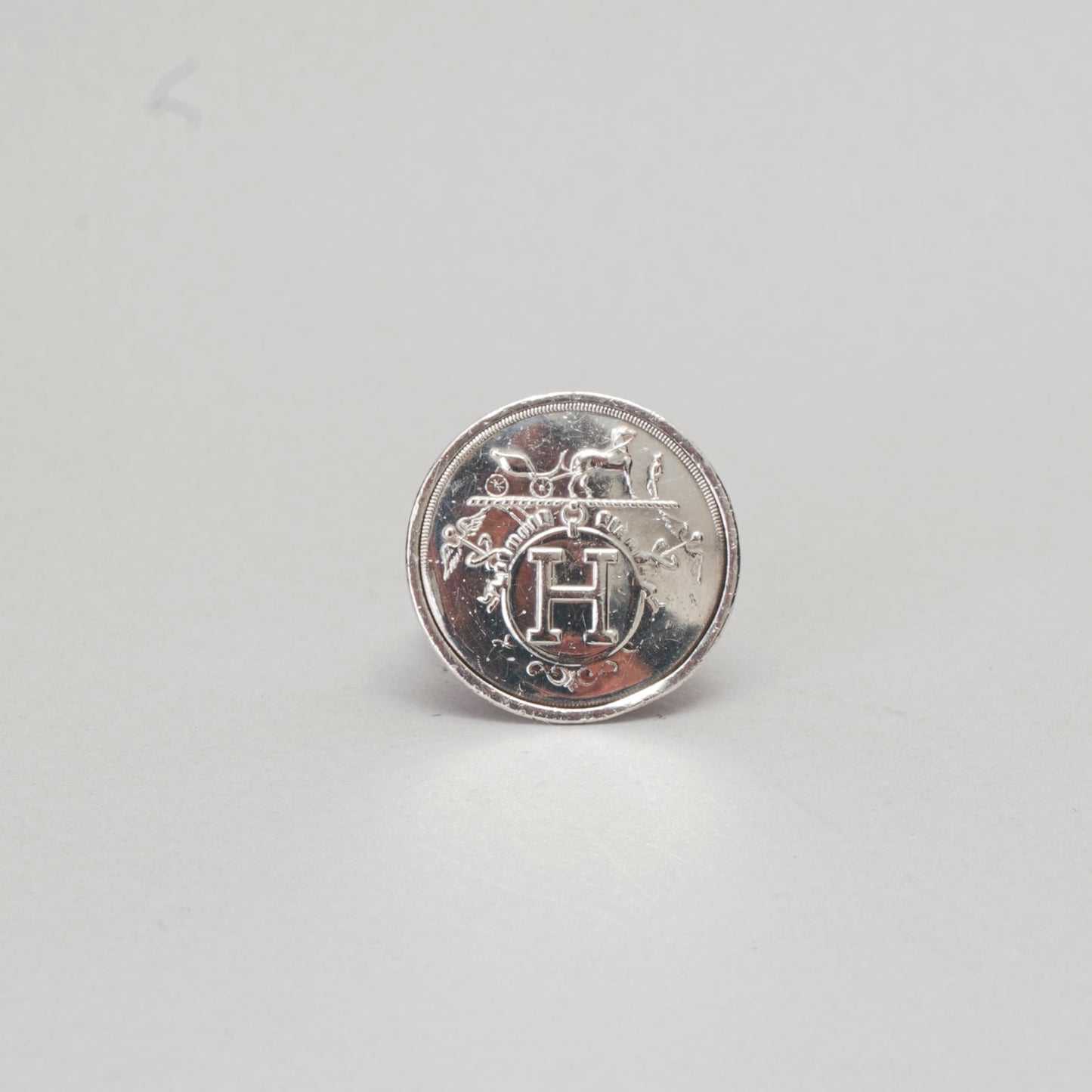 Bague h  HERMÈS argenté