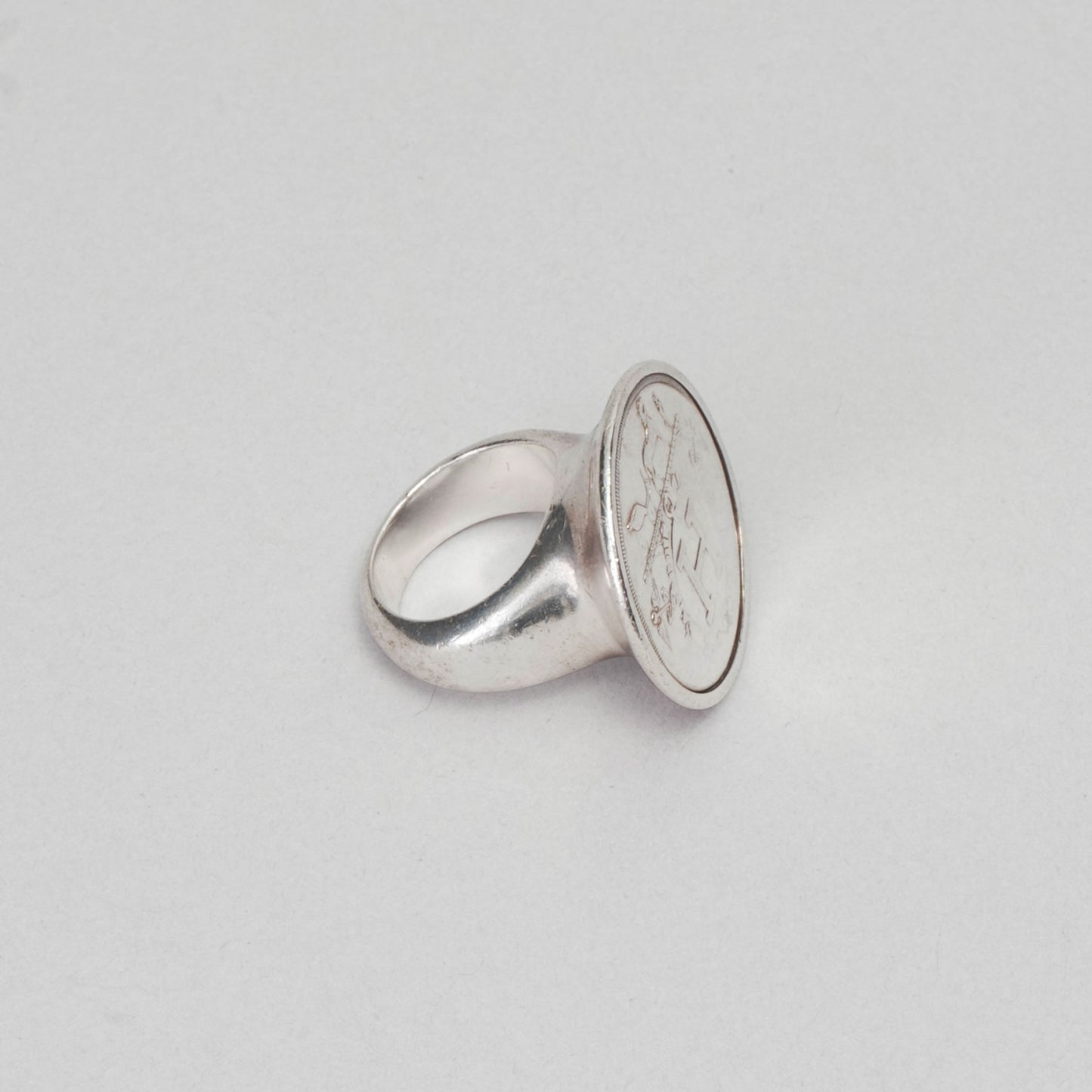 Bague h  HERMÈS argenté