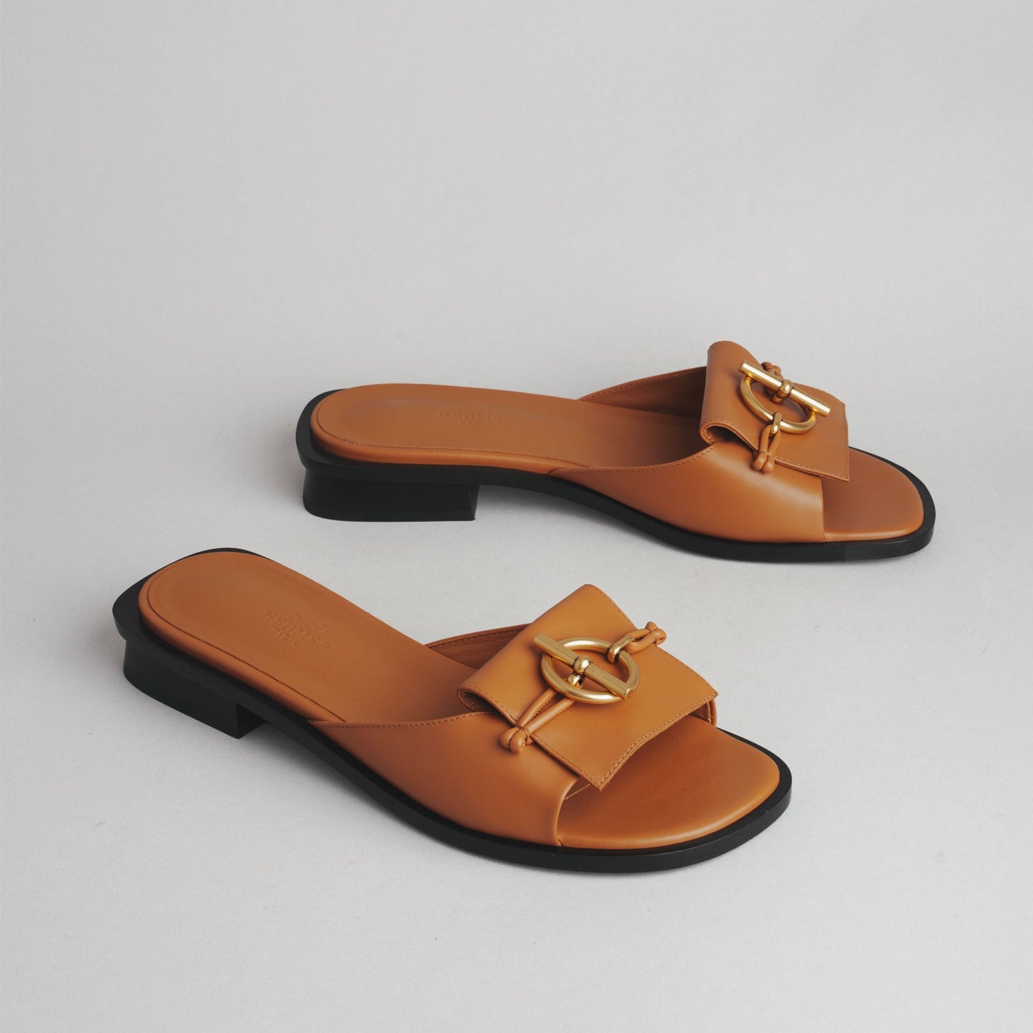 Sandales ilot HERMÈS 37 marron