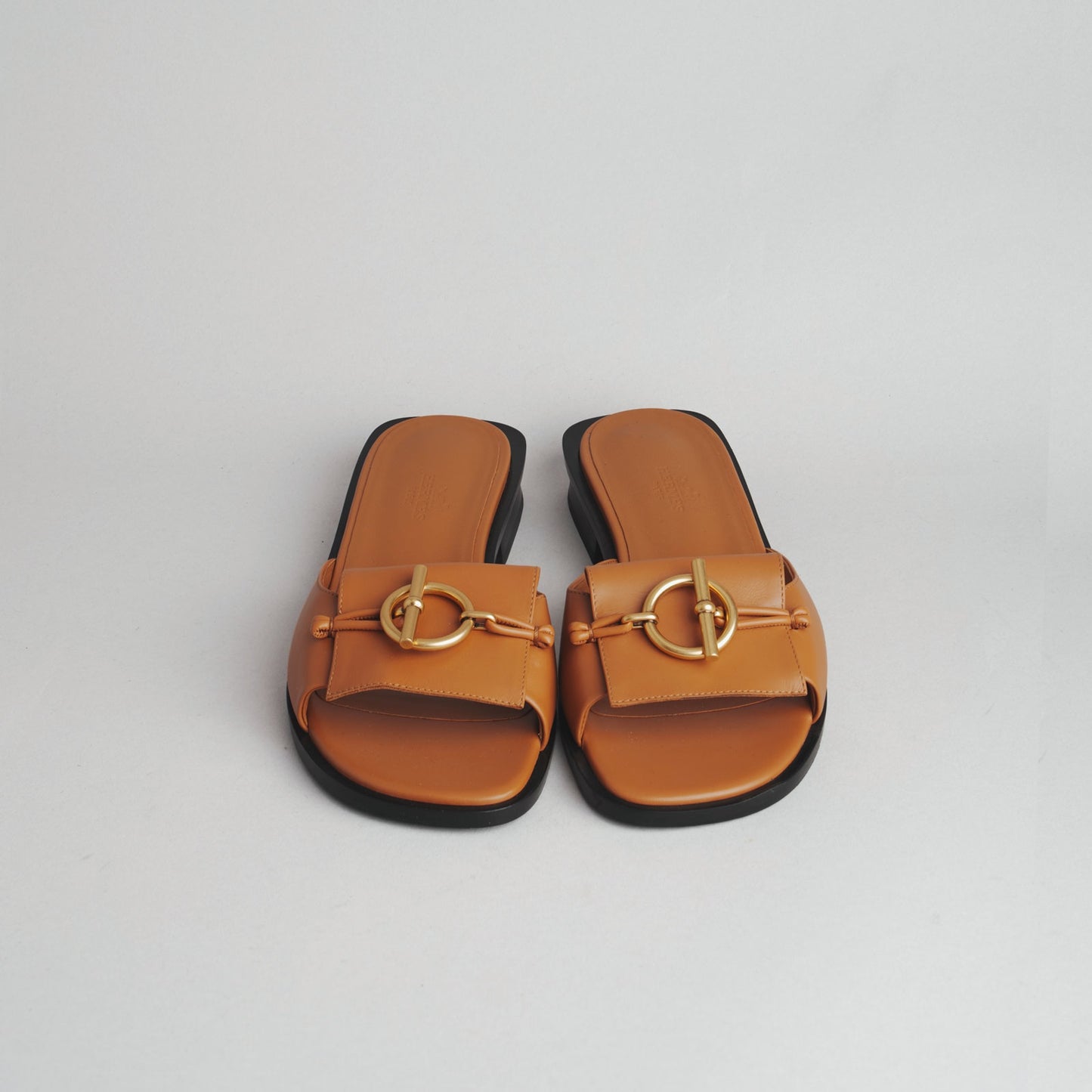 Sandales ilot HERMÈS 37 marron