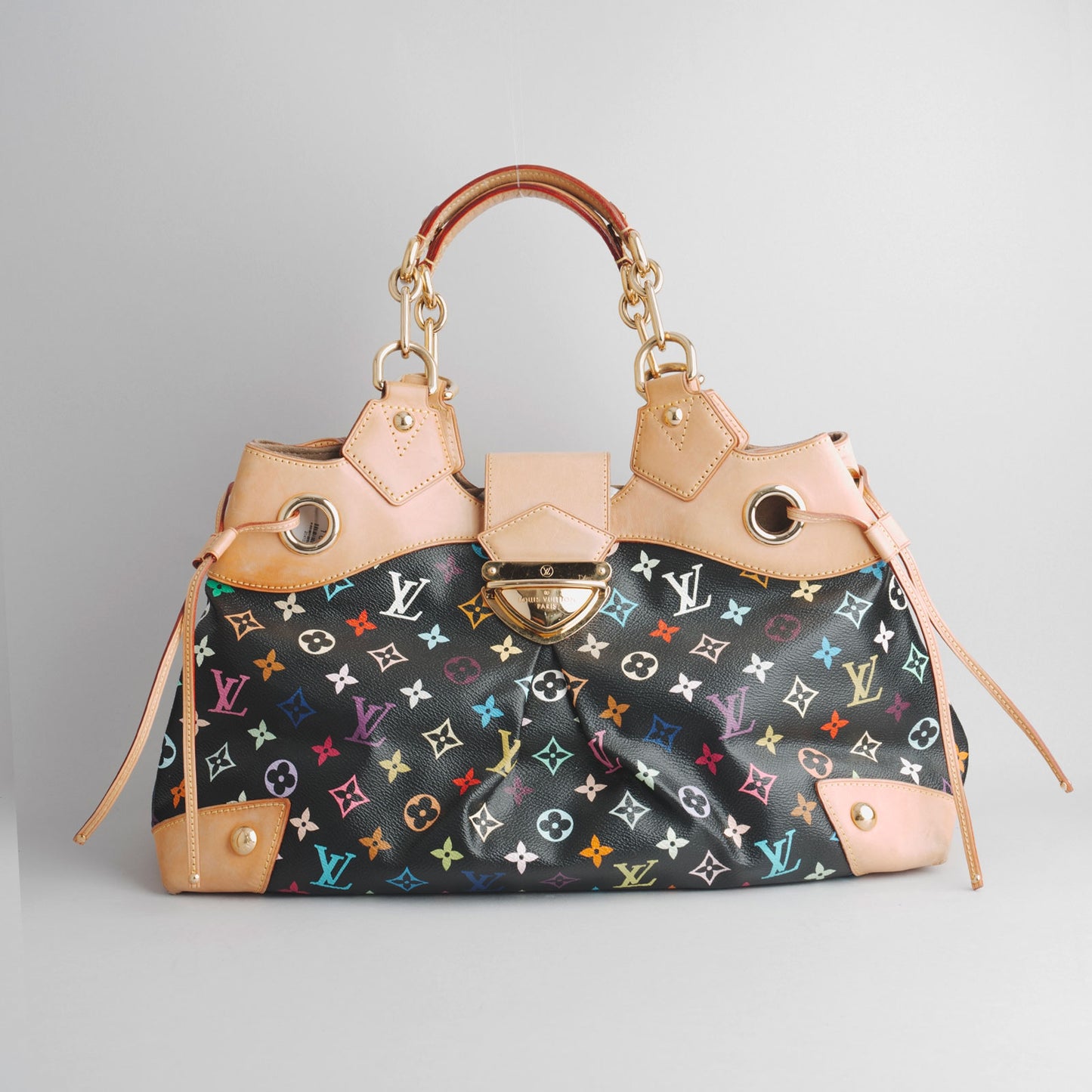Sac à main LOUIS VUITTON noir / multicolore