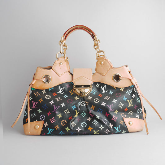 Sac à main LOUIS VUITTON noir / multicolore