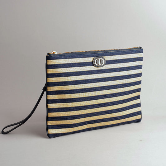 Pochette marine  DIOR marine / beige
