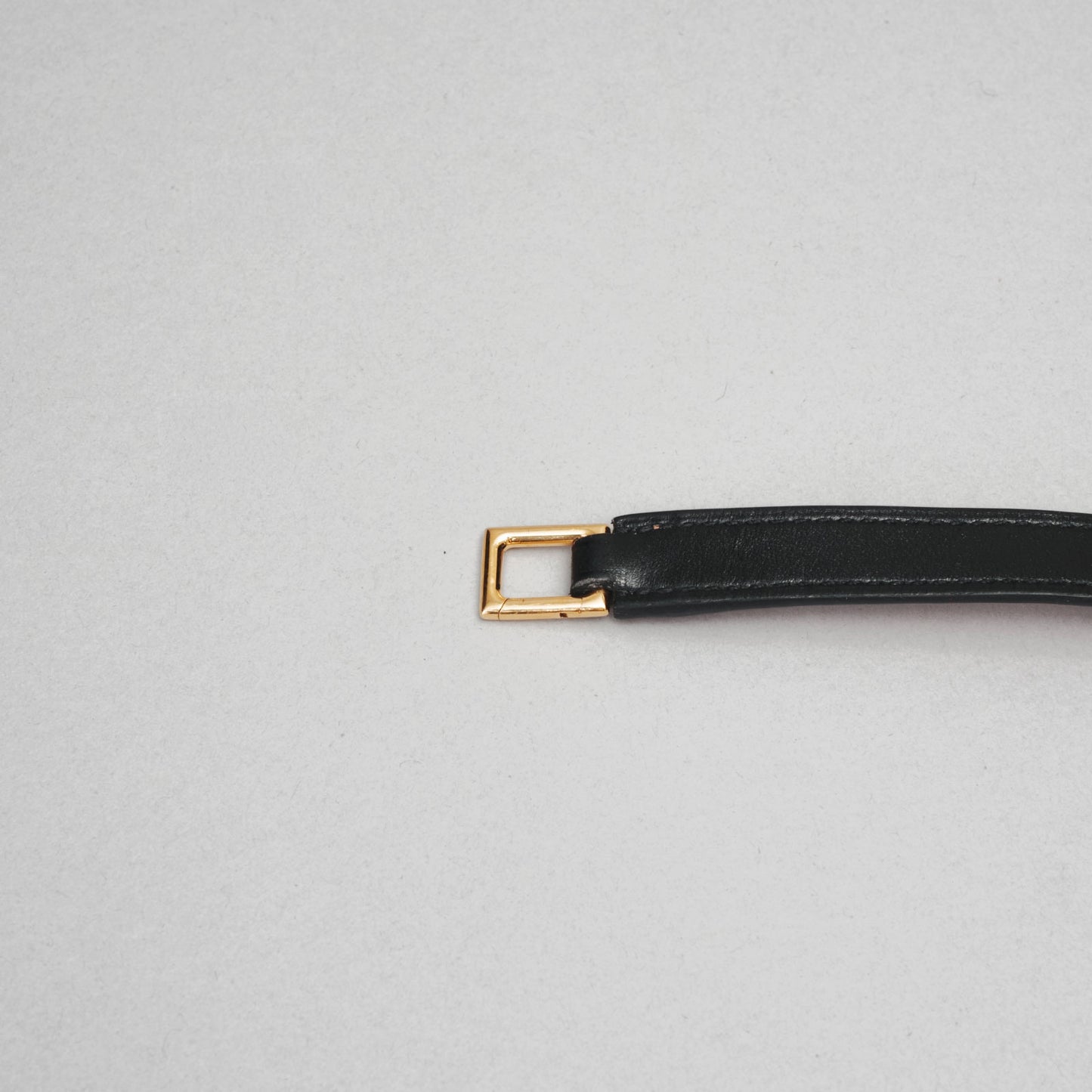 Bracelet kelly double tour  HERMÈS noir / doré