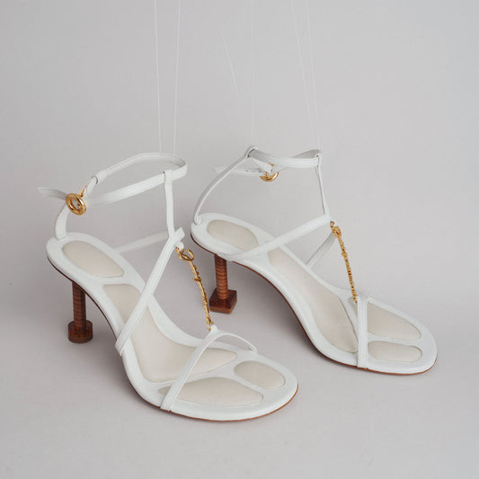 Sandales JACQUEMUS 37 blanc