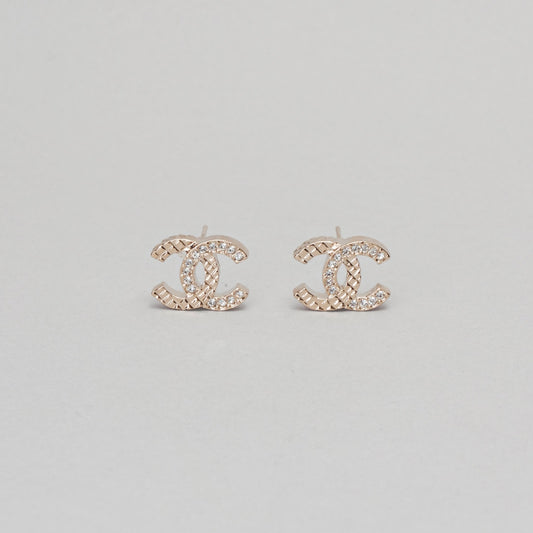 BO bi matelassé  strass CHANEL doré