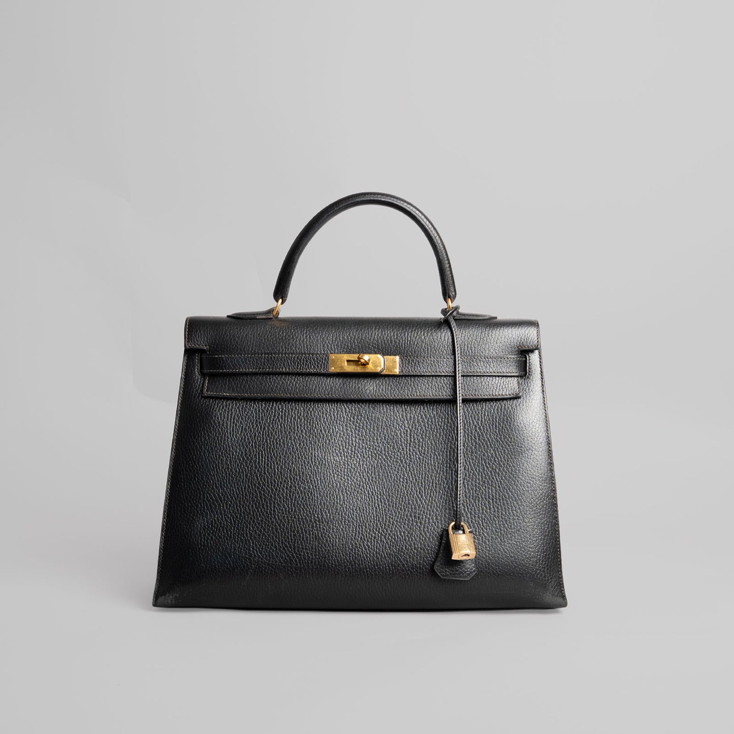 Sac à main HERMÈS noir Kelly 35
