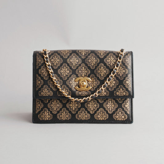 Sac à main camelia  CHANEL noir