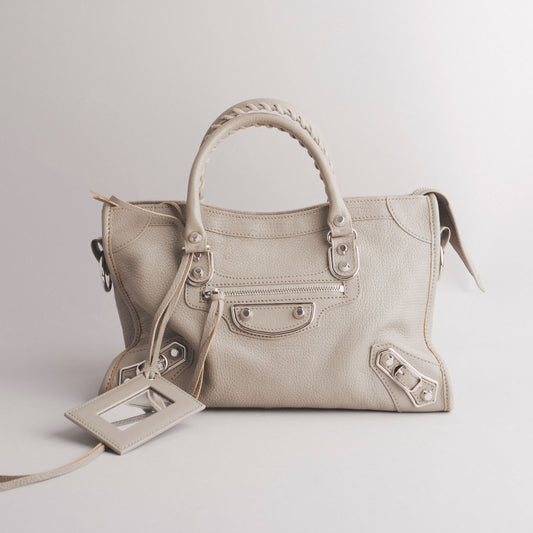 Sac à main city BALENCIAGA gris