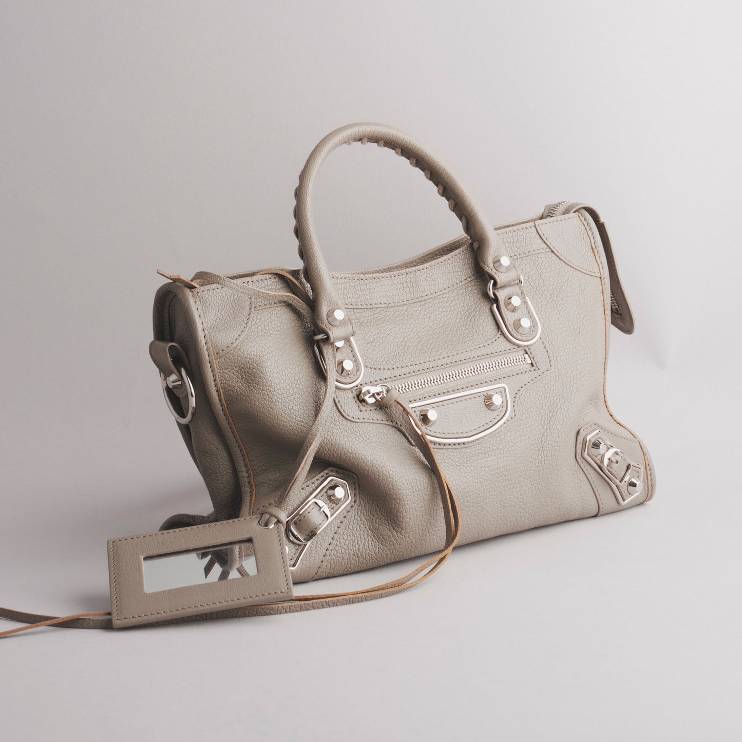Sac à main city BALENCIAGA gris
