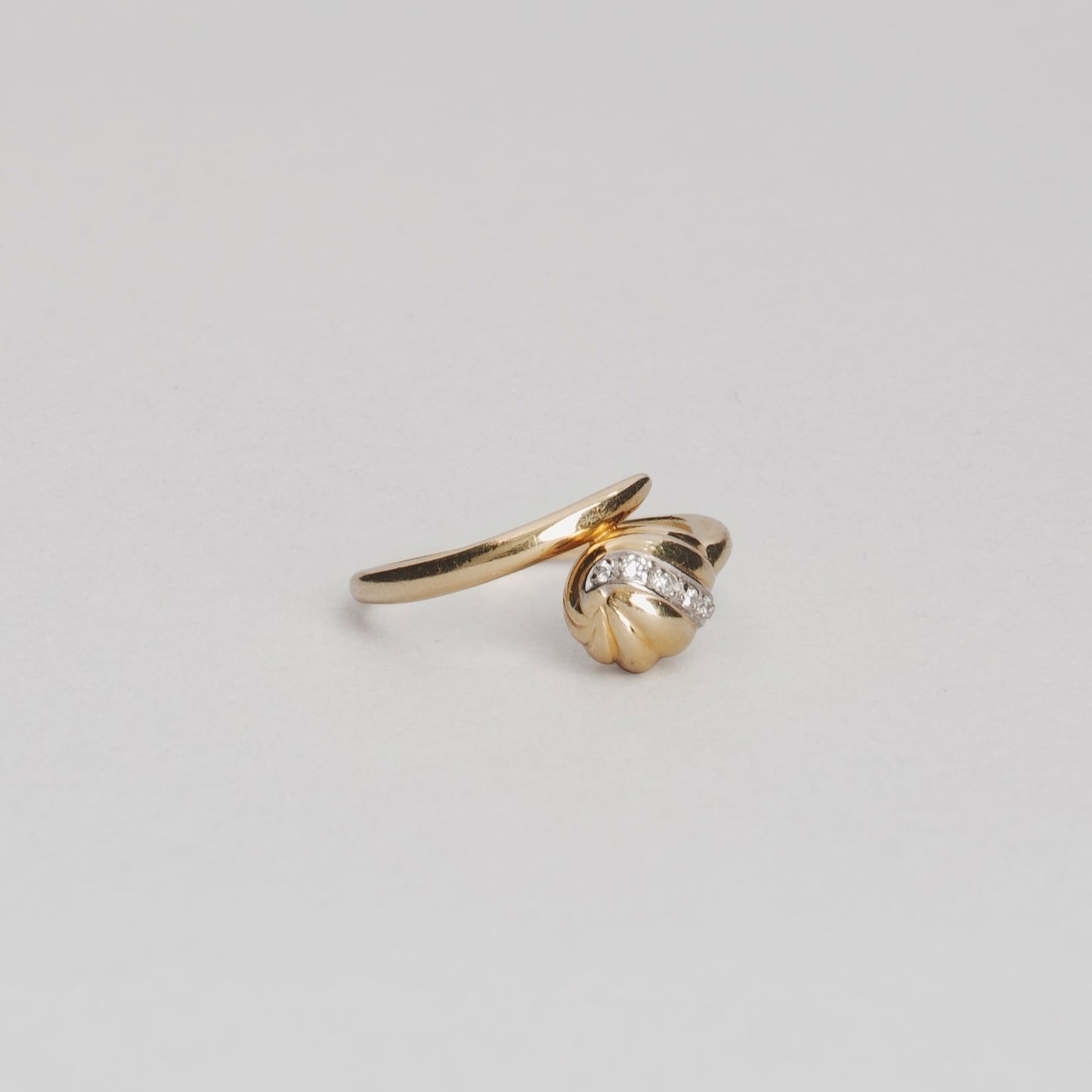 Bague vintage avec diamants 3,35gr or 18ct 750/1000 CARTIER jaune