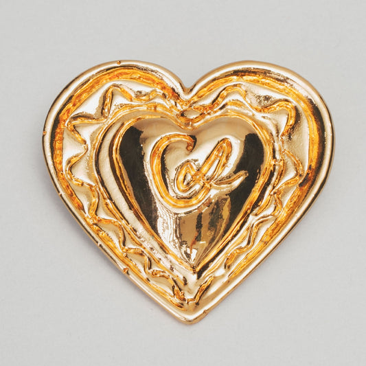 Broche cœur  CHRISTIAN LACROIX doré