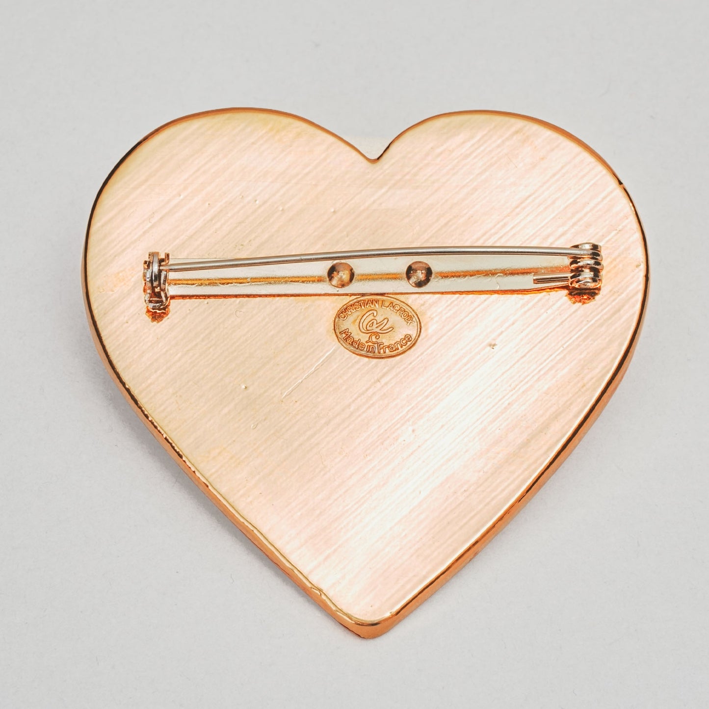 Broche cœur  CHRISTIAN LACROIX doré