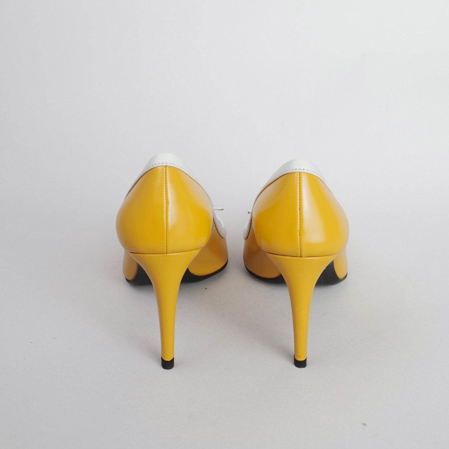 Sandales PRADA 37 jaune / blanc