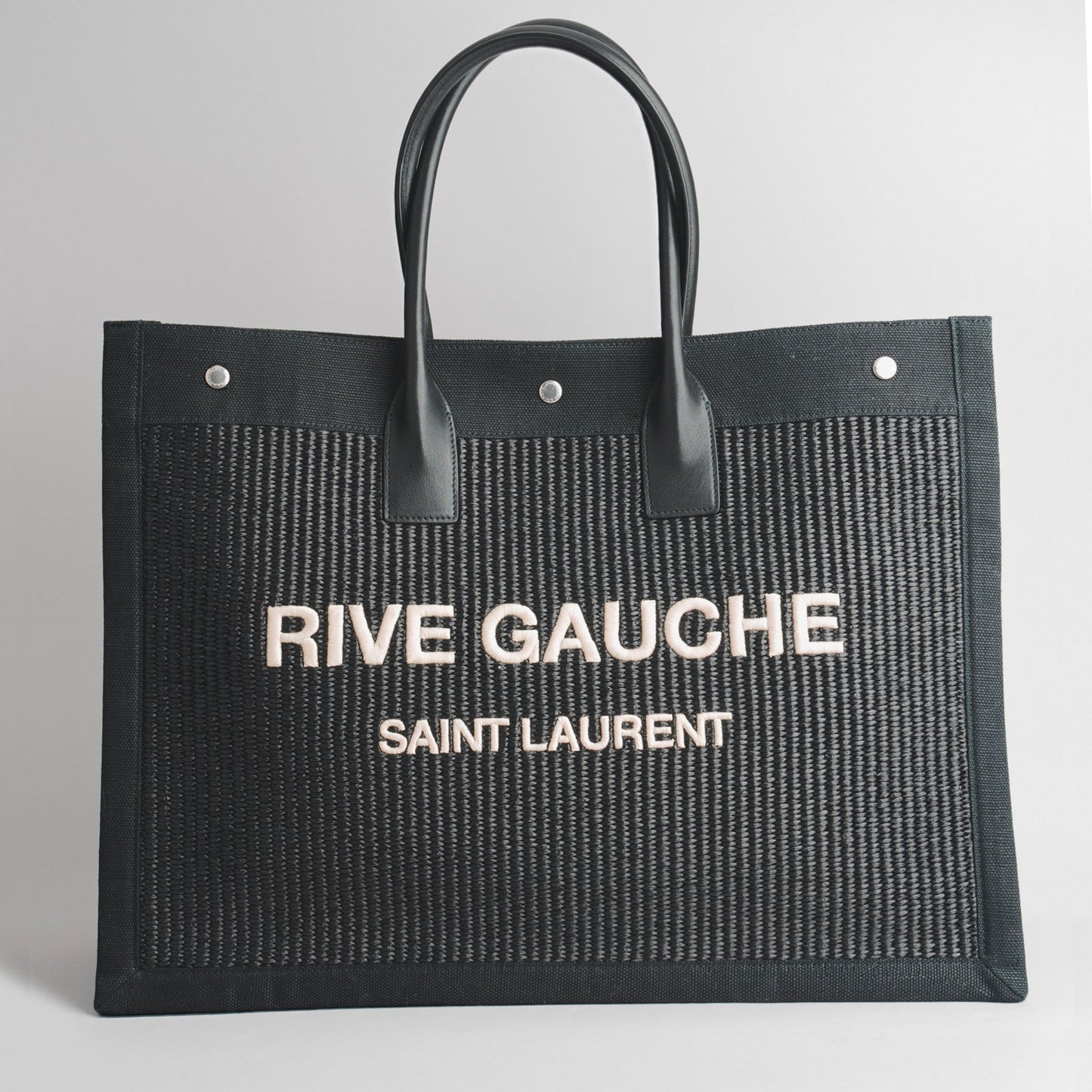 SAINT LAURENT — Cabas Rive Gauche Noir