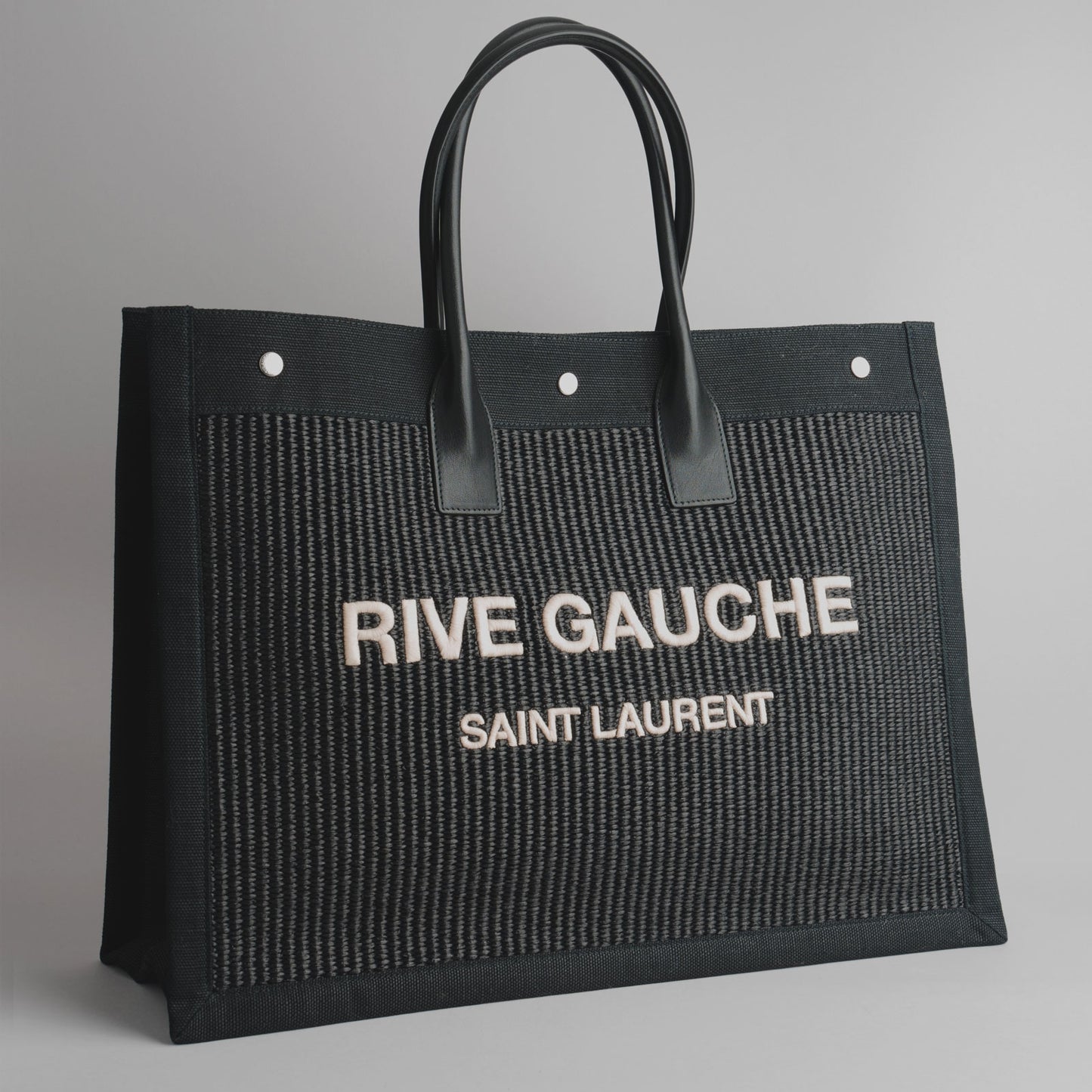 SAINT LAURENT — Cabas Rive Gauche Noir