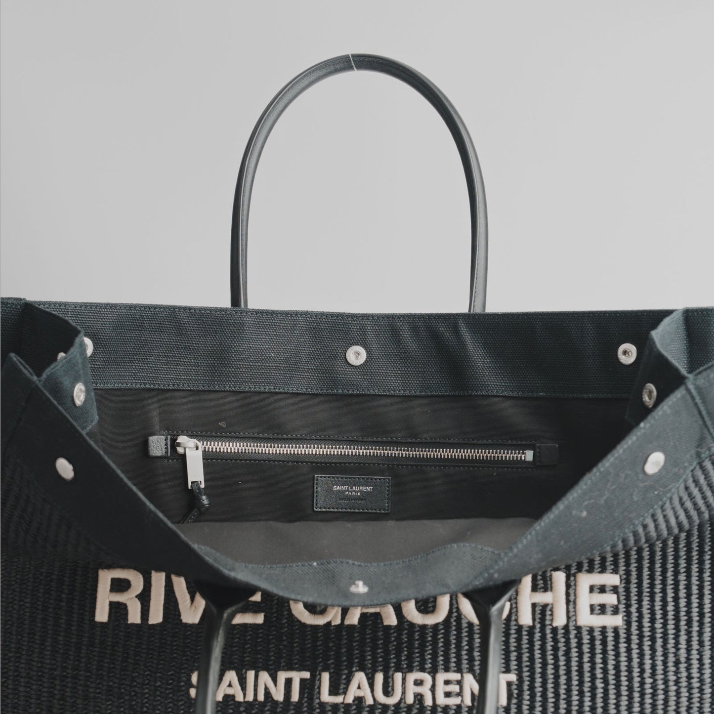 SAINT LAURENT — Cabas Rive Gauche Noir