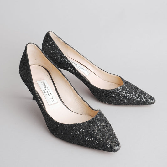 Escarpins strass JIMMY CHOO 38 noir