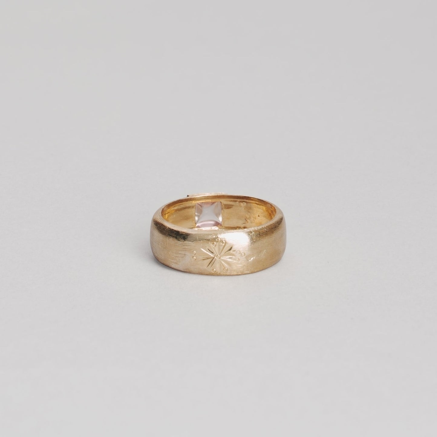 Bague tourmaline  3,36gr or 18ct 750/1000  jaune