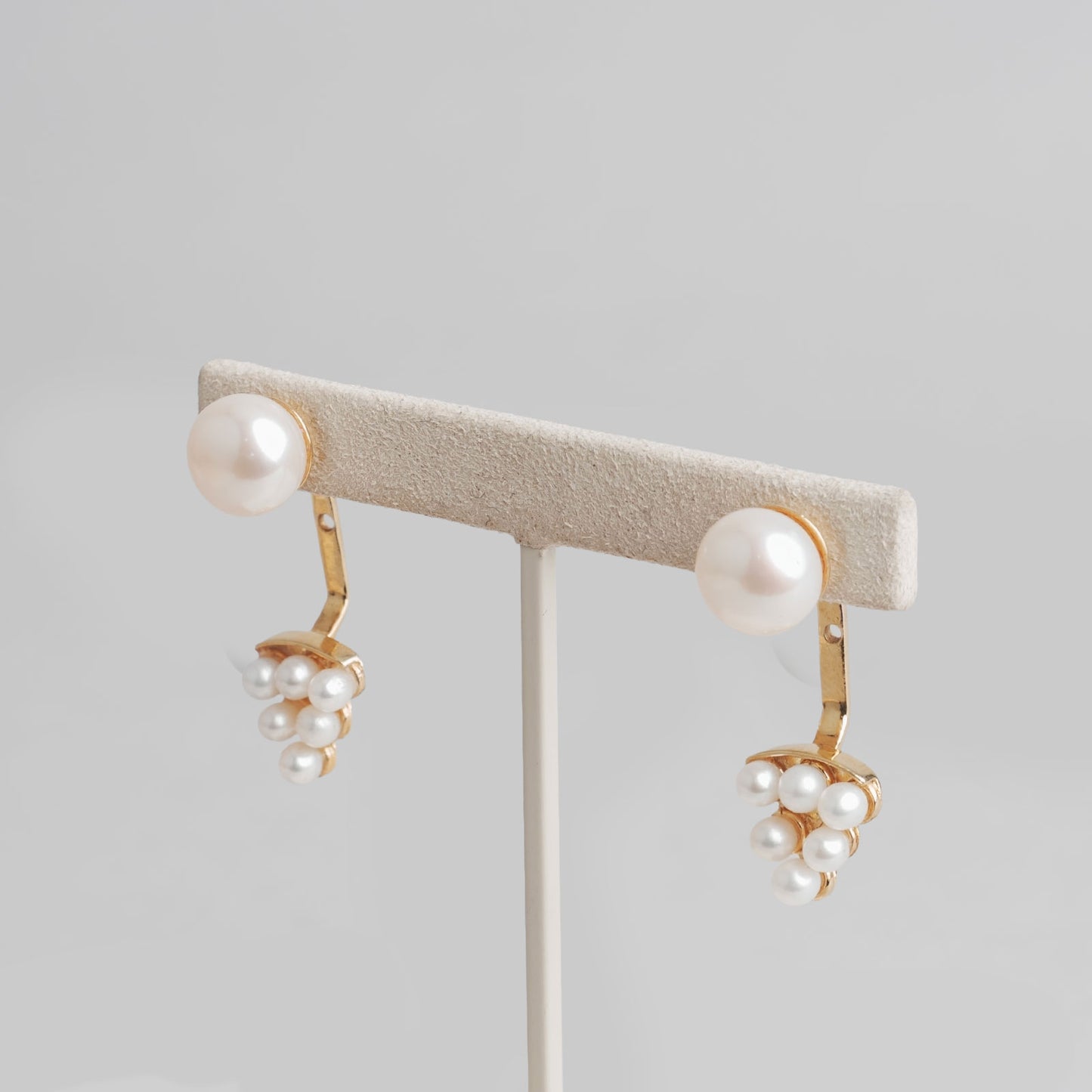 BO perles et perles en raisin 6,27gr or 18ct 750/1000  jaune
