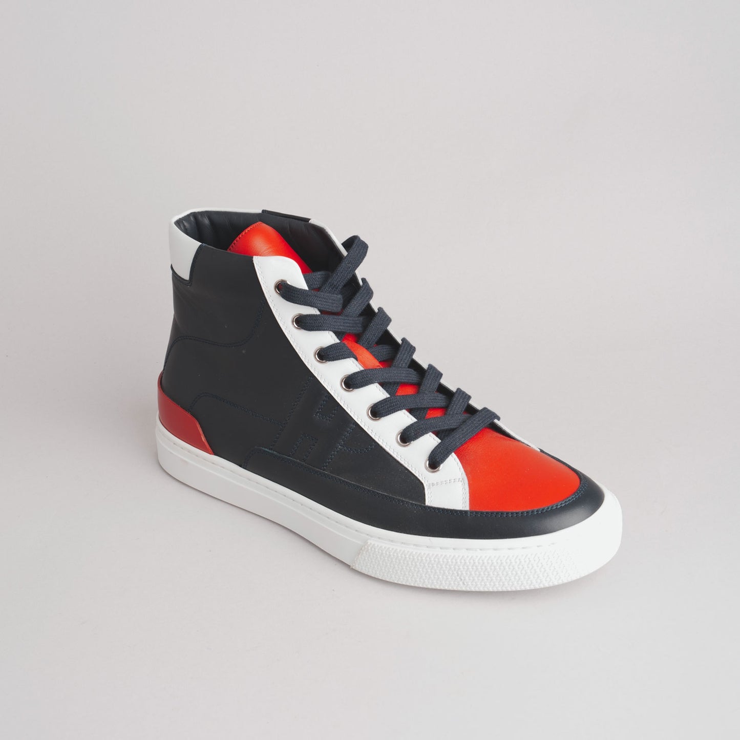 Baskets HERMÈS 41 marine / rouge