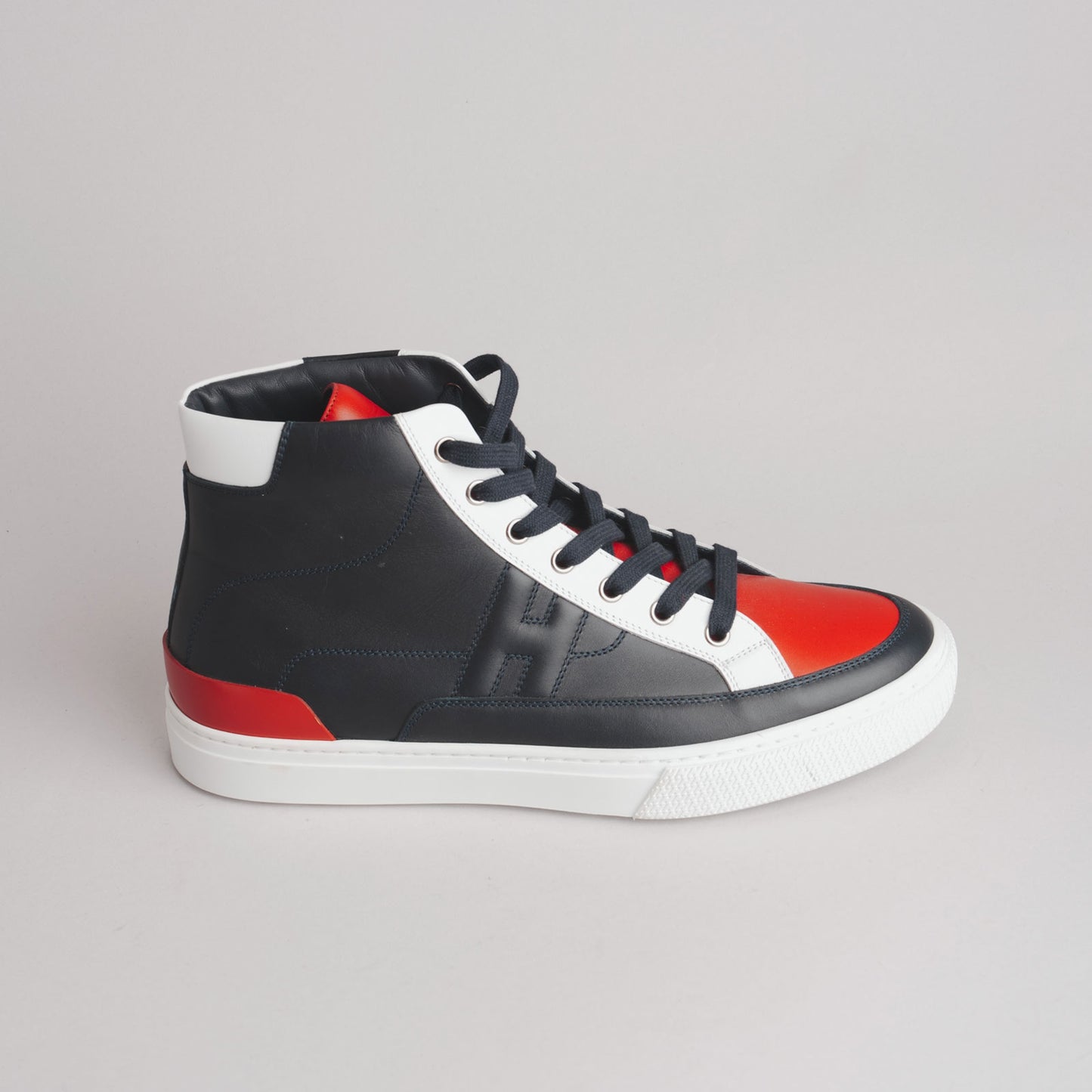 Baskets HERMÈS 41 marine / rouge