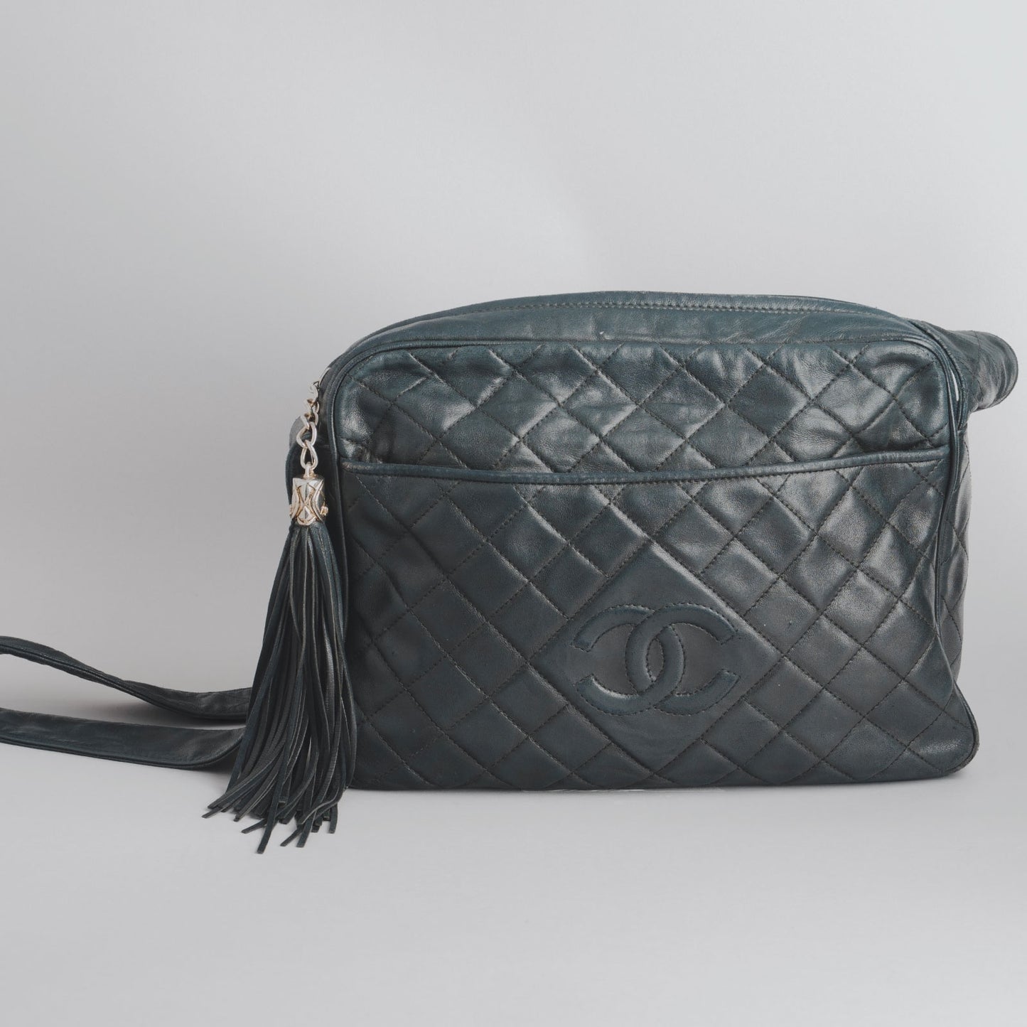 Sac à main vintage bandoulière  CHANEL noir