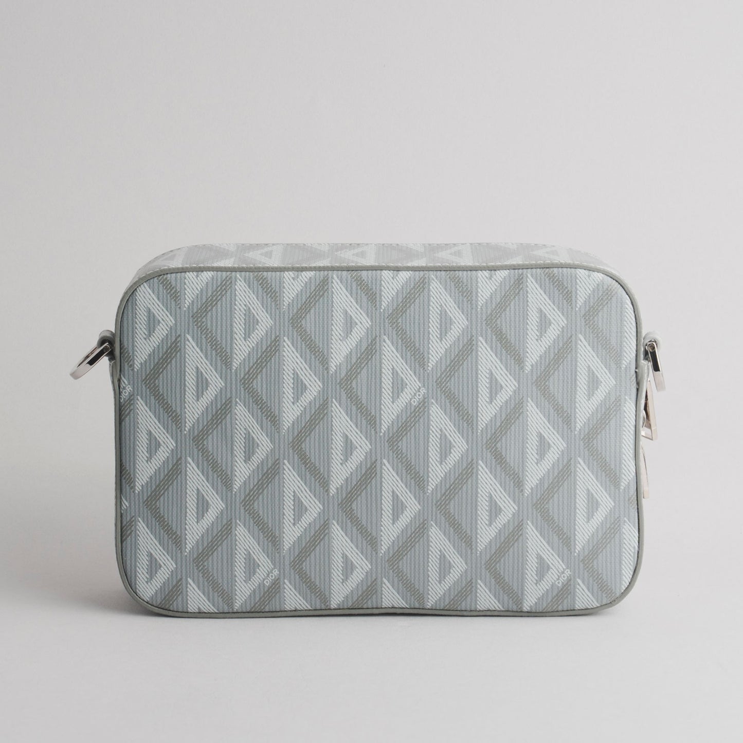 DIOR — Pouch Oblique en cuir gris