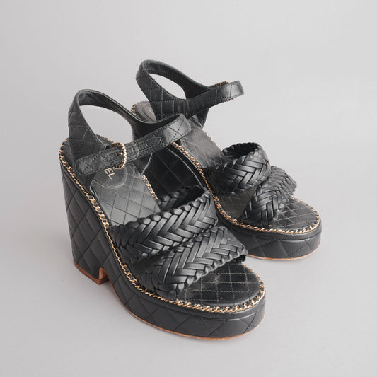Sandales CHANEL 38 noir