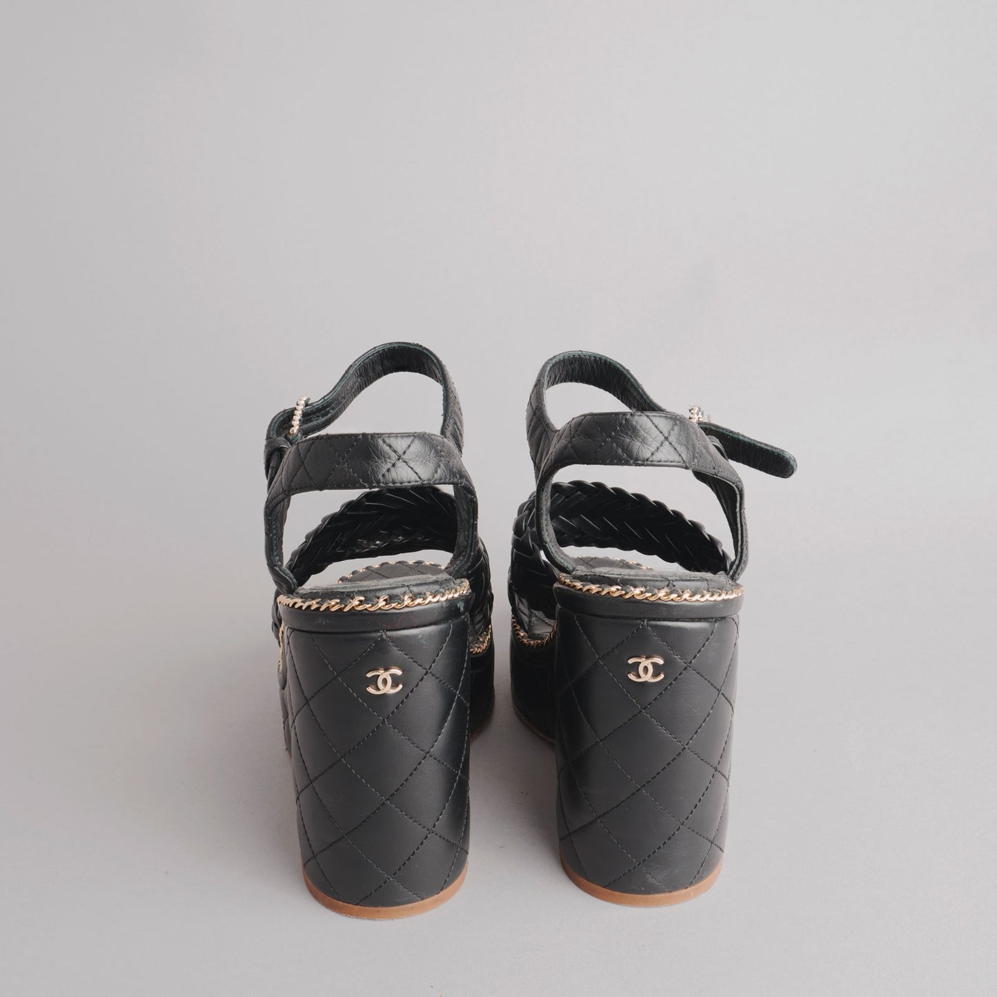 Sandales CHANEL 38 noir