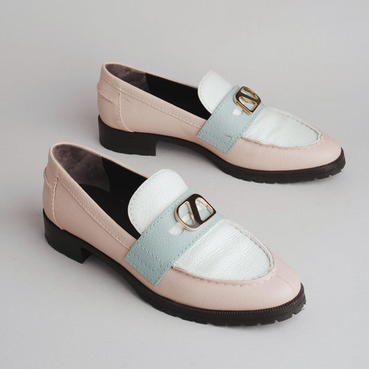 Mocassins royal HERMÈS 37 rose