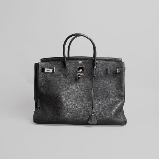 Sac à main birkin togo taille 40  HERMÈS noir