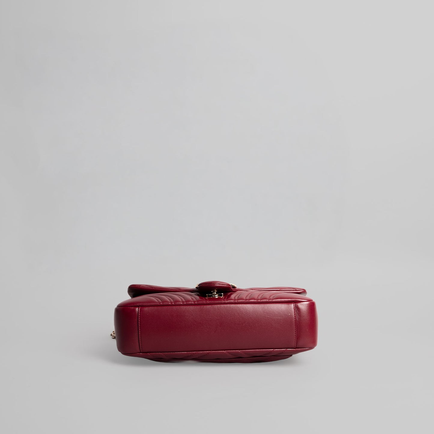 Sac à main en cuir GUCCI Marmont bordeaux