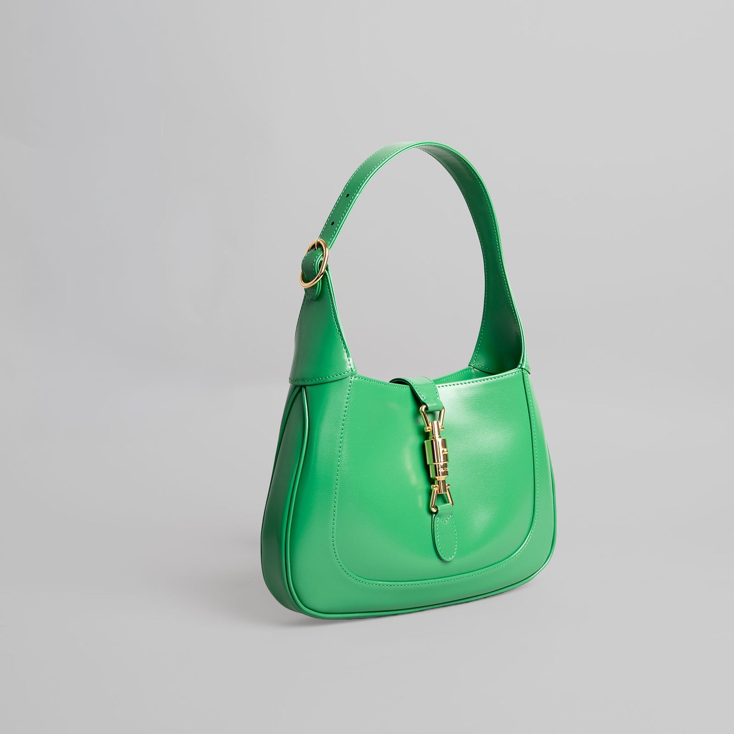 Sac à main en cuir GUCCI vert Jackie